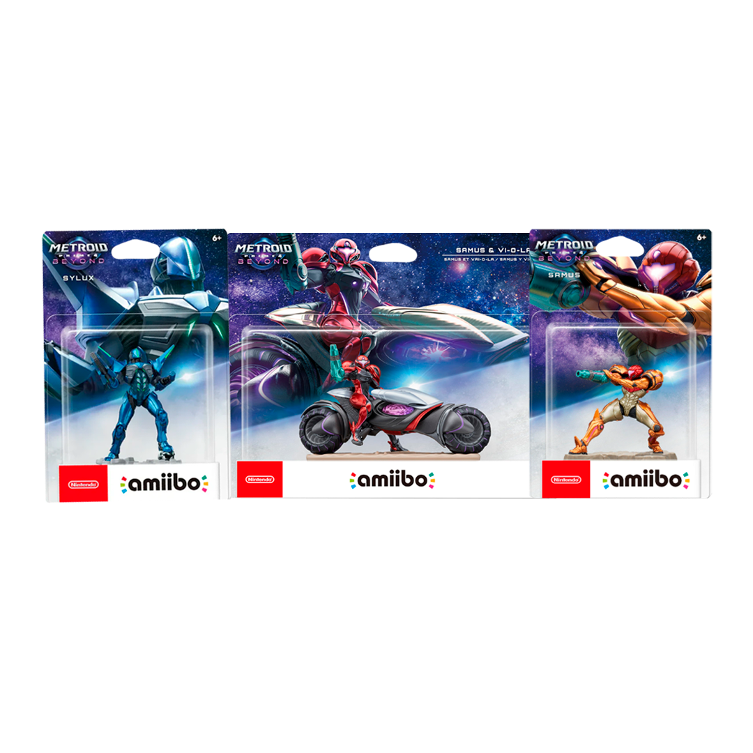 Amiibo Samus Aran + Samus VI O LA + Sylux | Metroid Prime 4 Beyond