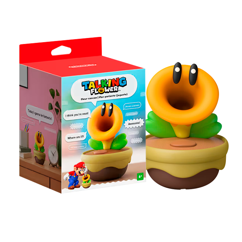 Flor Parlante De Mario Wonder – Juguete Interactivo Con Frases, Música Y Respuestas, Perfecta Para Escritorio Y Regalos Gamer