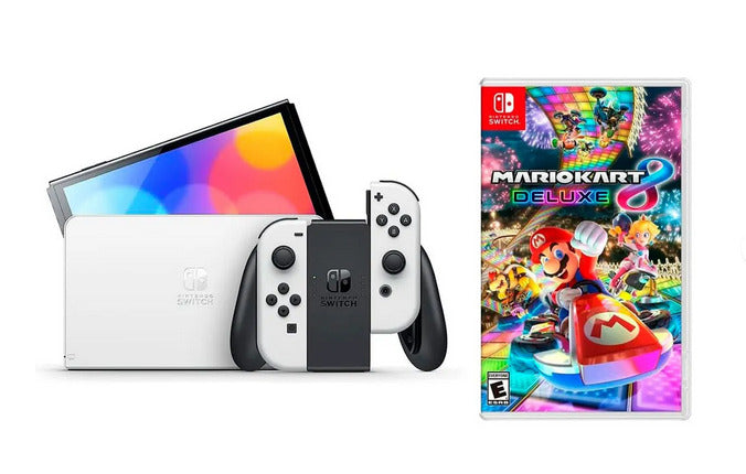 Nintendo Switch Oled + Mario Kart 8 Deluxe