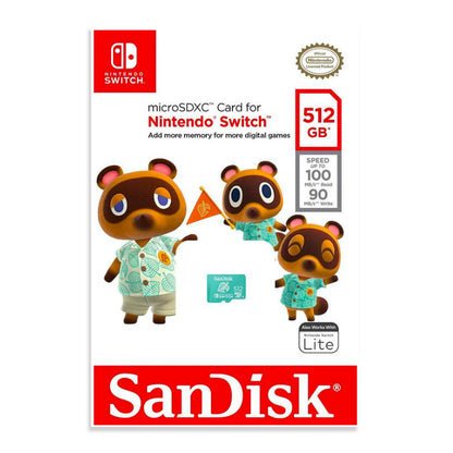 MicroSD SanDisk Animal Crossing 512GB / Nintendo Switch