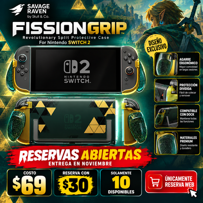 FissionGrip: Revolutionary Split Protective Case For Nintendo SWITCH 2  / RESERVA CON $30