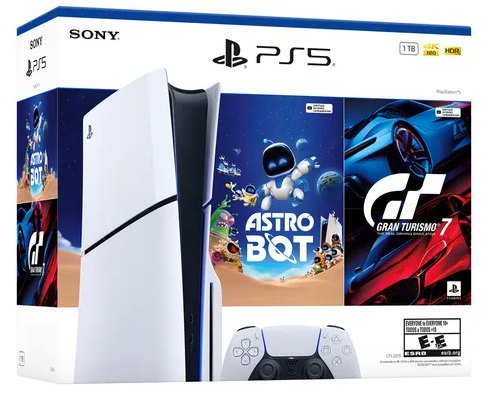 Playstation 5 Slim Versión Disco Bundle Astrobot + Gran Turismo 7