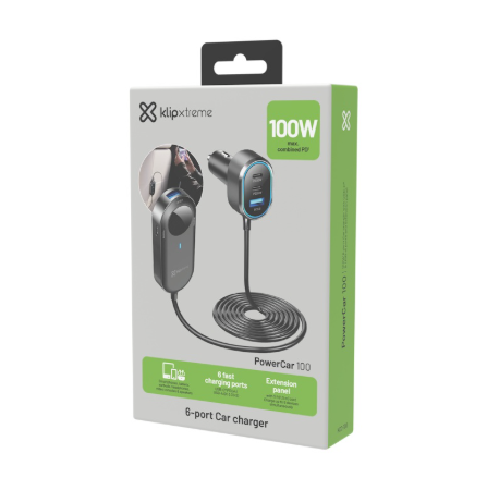 Cargador para carro 100W Klipxtreme