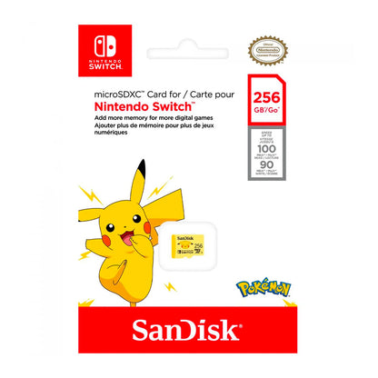 MicroSD SanDisk Pokémon 256GB / Nintendo Switch