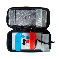 Estuche para Nintendo Switch V1 y V2 + Kit de protectores para Joycons + Soporte + Vidrio Templado